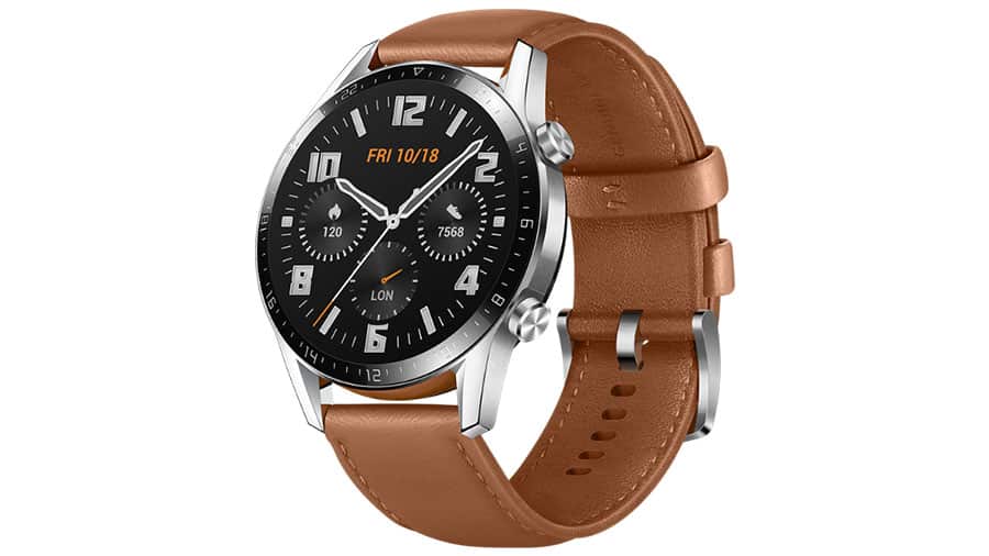 Correa de CUERO para HUAWEI WATCH GT2 46MM - GT2 PRO - Marron