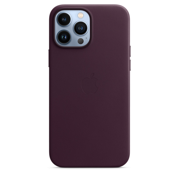 Leather Case Magsafe iPhone 13 Pro Dark Cherry