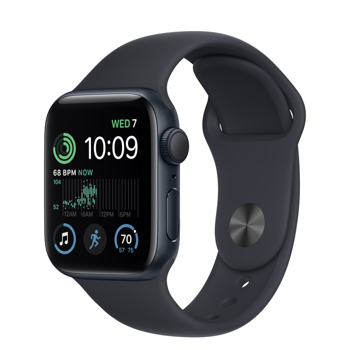 Apple Watch Se 2021 40mm Midnight Sp Band Mkq13ll/A