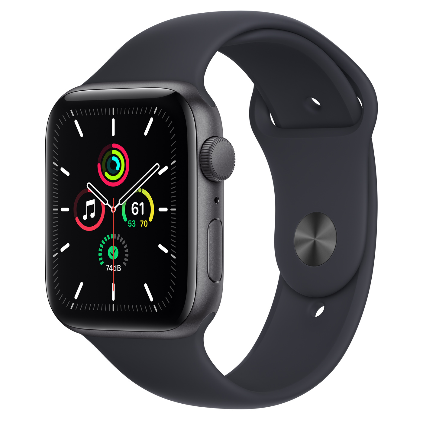 Apple Watch Se 2021 44mm Space Gray Sp Band Mkq63ll/A