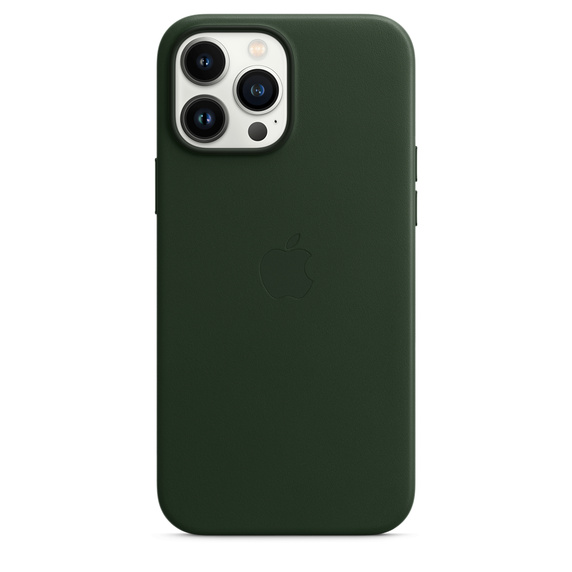 Leather Case Magsafe iPhone 13 Pro Max Green
