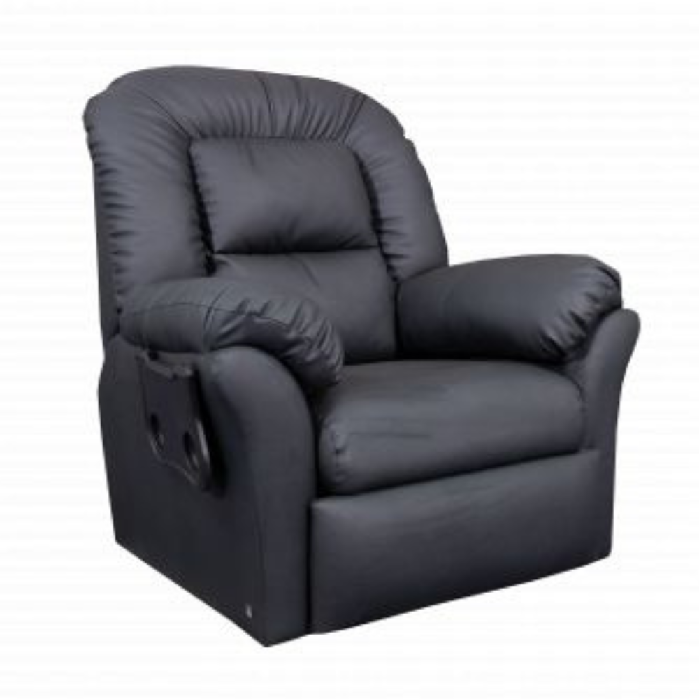 Silla De cuero Negro Reclinable Sofa 9032