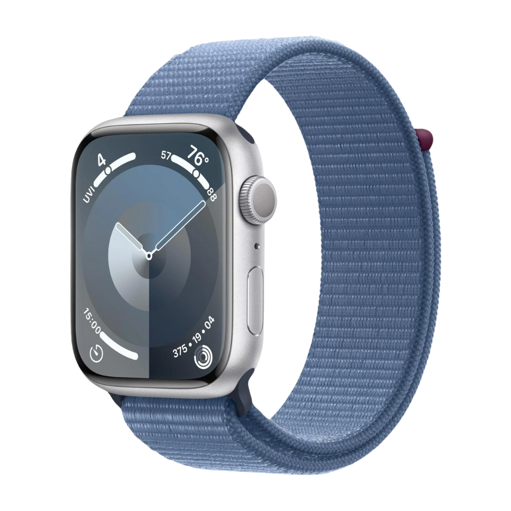 Apple Watch Series 9 45mm Silver Al Winther Blue Sp Loop Mr9f3ll/a