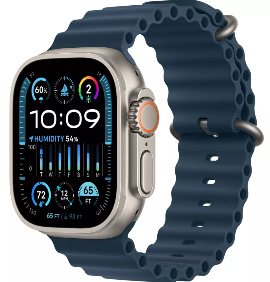 Apple Watch Ultra 2 49mm Black Ti Black Ocean Band MYTC3LW/A