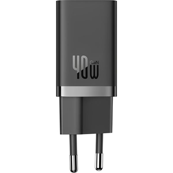 Adaptador De Carga Baseus 40W GaN5 Dual Usb-C CCGP180101/2