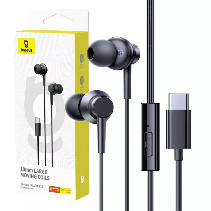 Auricular Baseus Type-C Black Encok CZ11 Z1