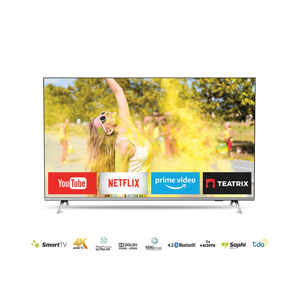 TELEVISOR 50" PHILIPS 50PUD6654/55 4K UHD/HDR/DIG/OPT/SMART/BT/3HDMI/USB