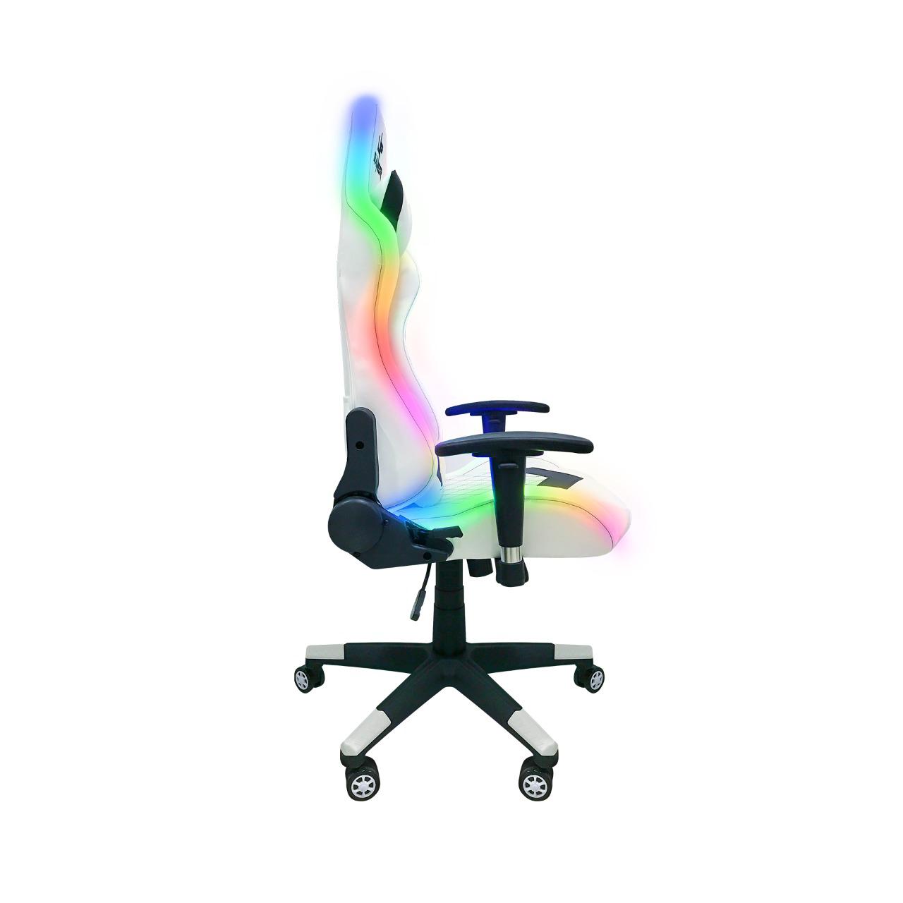 Silla  Gamer Blanca C/ Led