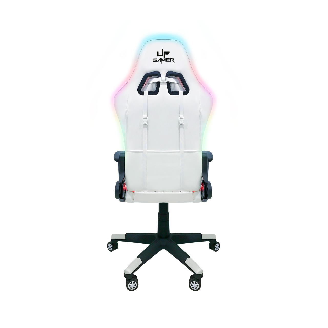 Silla  Gamer Blanca C/ Led