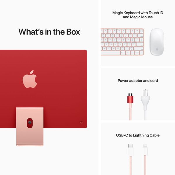 Apple iMac 2021 24/M1/8/8/8Gb/256Gb Pink MGPM3LL/A