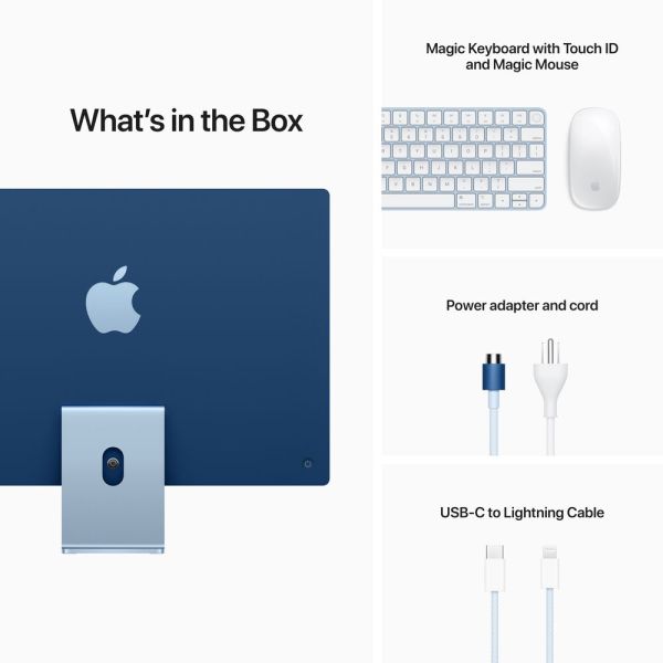 Apple iMac 2021 24/M1/8/8/8Gb/256Gb Blue MGPK3LL/A