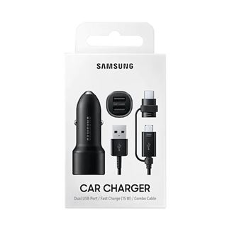 Cargador Samsung Auto Dual Usb/ Fast/15w/Combo L1100