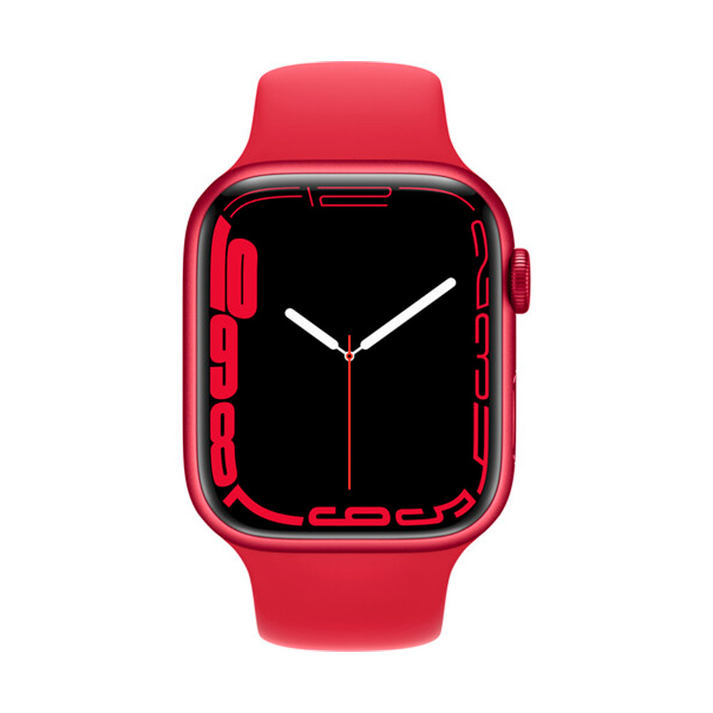 Apple Watch Series 7 45mm Red Product Mkn93ll/A Sport Band