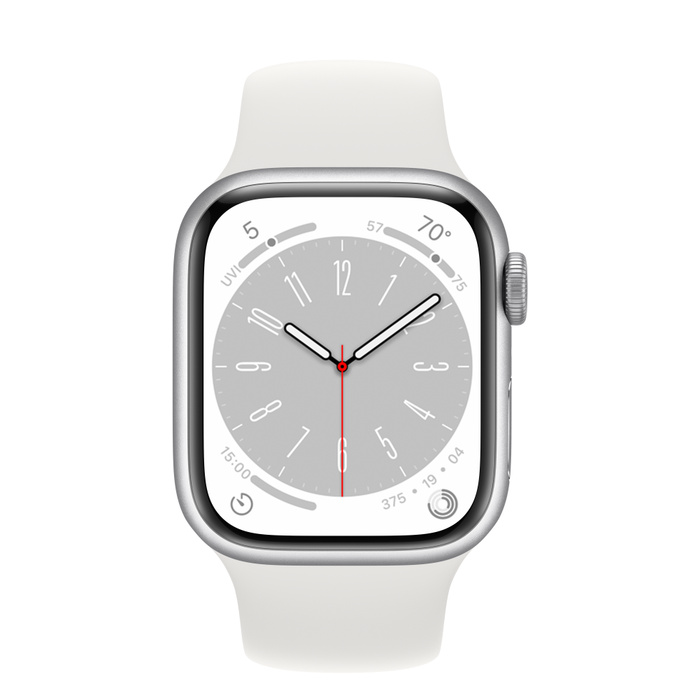 Apple Watch Series 8 41mm Silver White Sport M/L Mp6m3ll/A