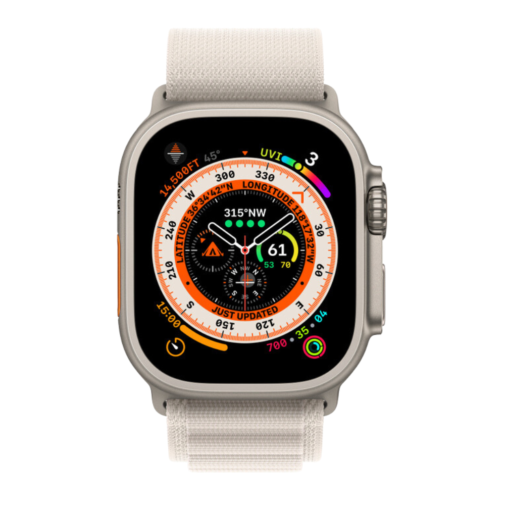 Apple Watch Series 8 49mm Ultra Gps+Lte Starlight M Alpine Loop Mqf03ll/A