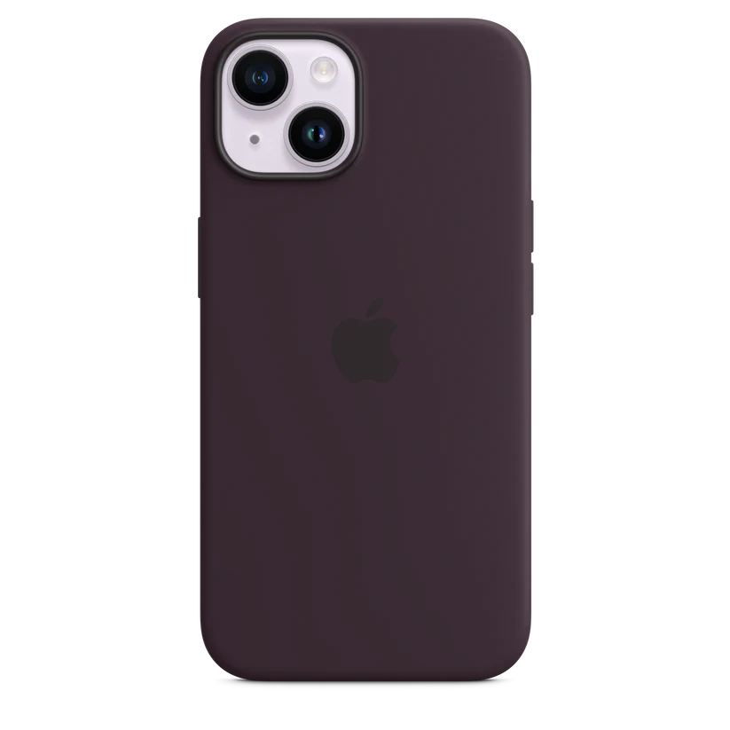 Silicone Case Magsafe iPhone 14 Elderberry