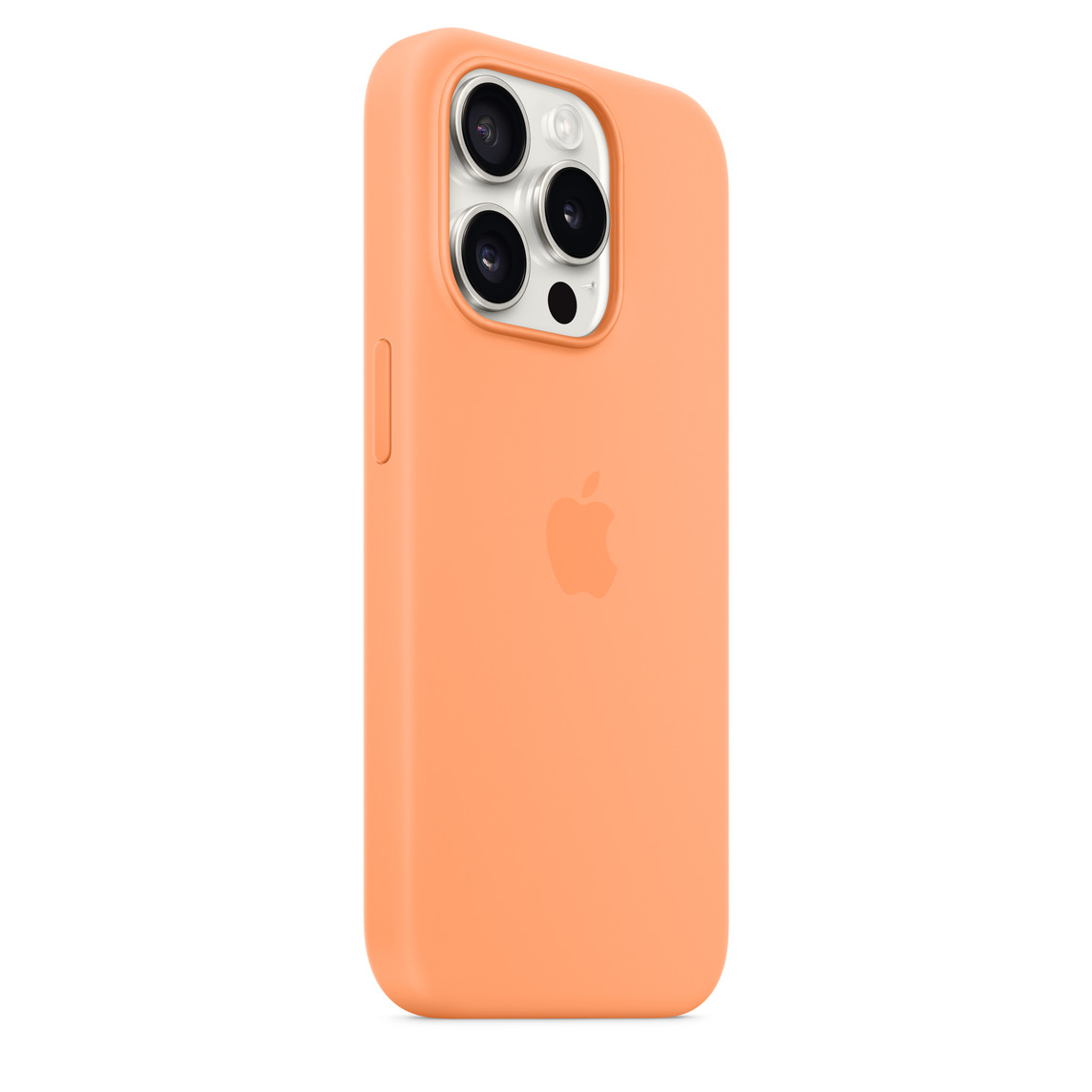 Silicone Case Magsafe iPhone 15 Pro Orange Sorbet