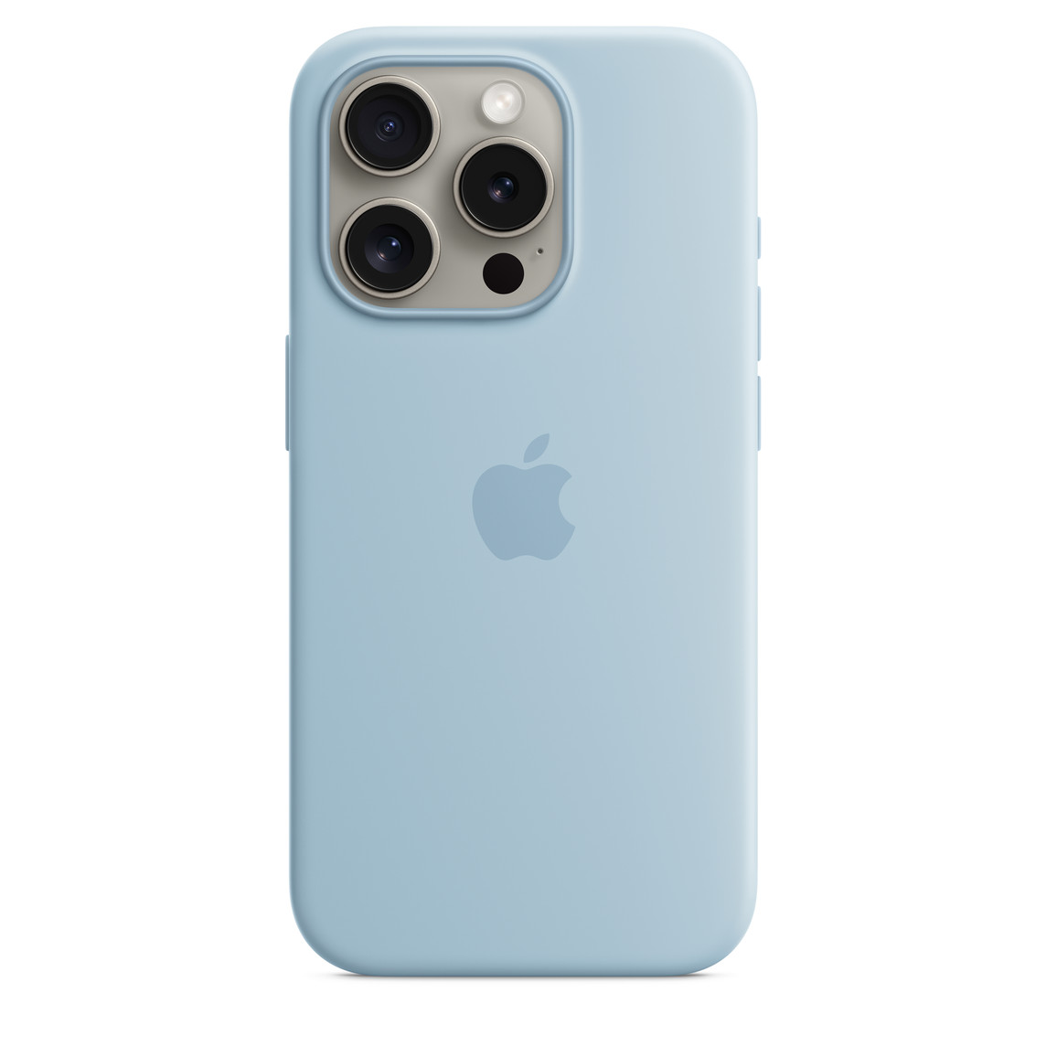 Silicone Case Magsafe iPhone 15 Pro Light Blue