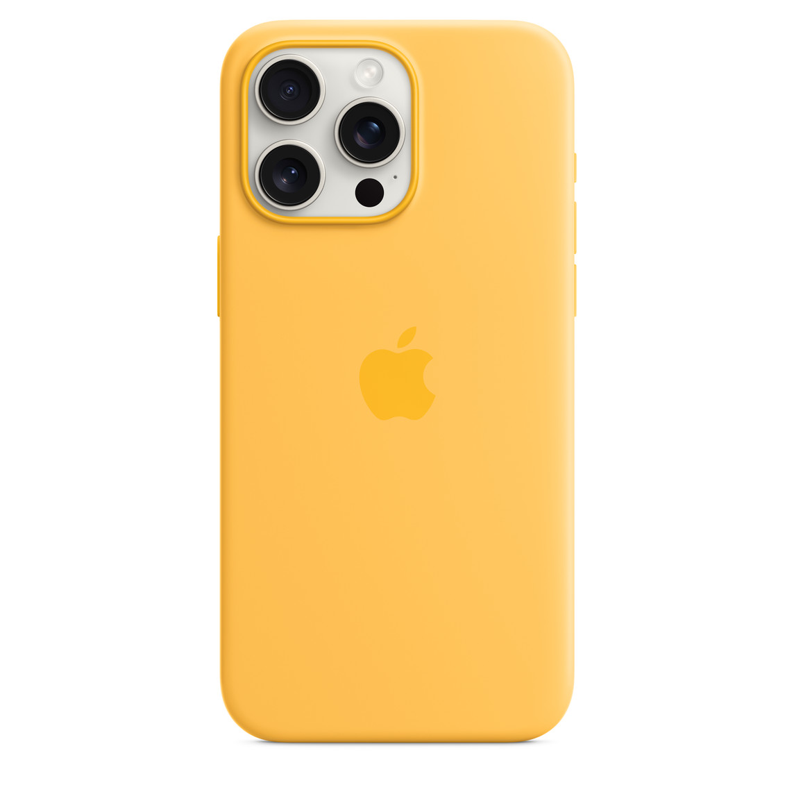 Silicone Case Magsafe iPhone 15 Pro Max Sunshine