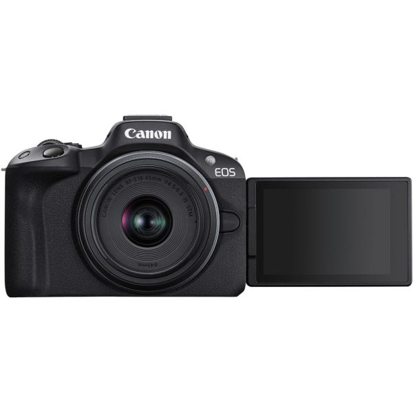 Camara Canon Eos R50 kit 18-45mm RF-S Stm