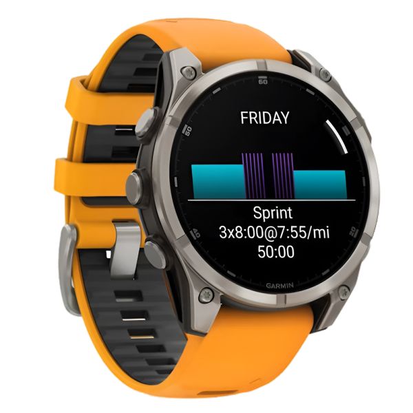 Reloj Garmin Fenix 8 47mm Amoled Sapphire Orange 010-02904-10