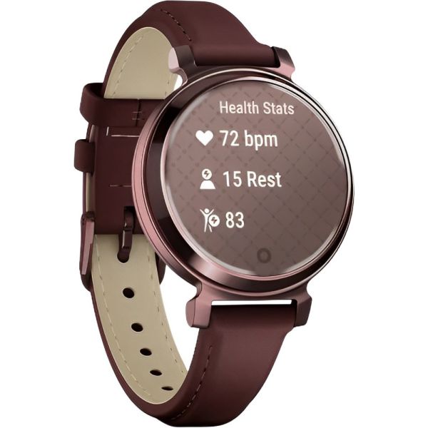 Reloj Garmin Lily 2 Classic Leather Bronce Morado 010-02839-03
