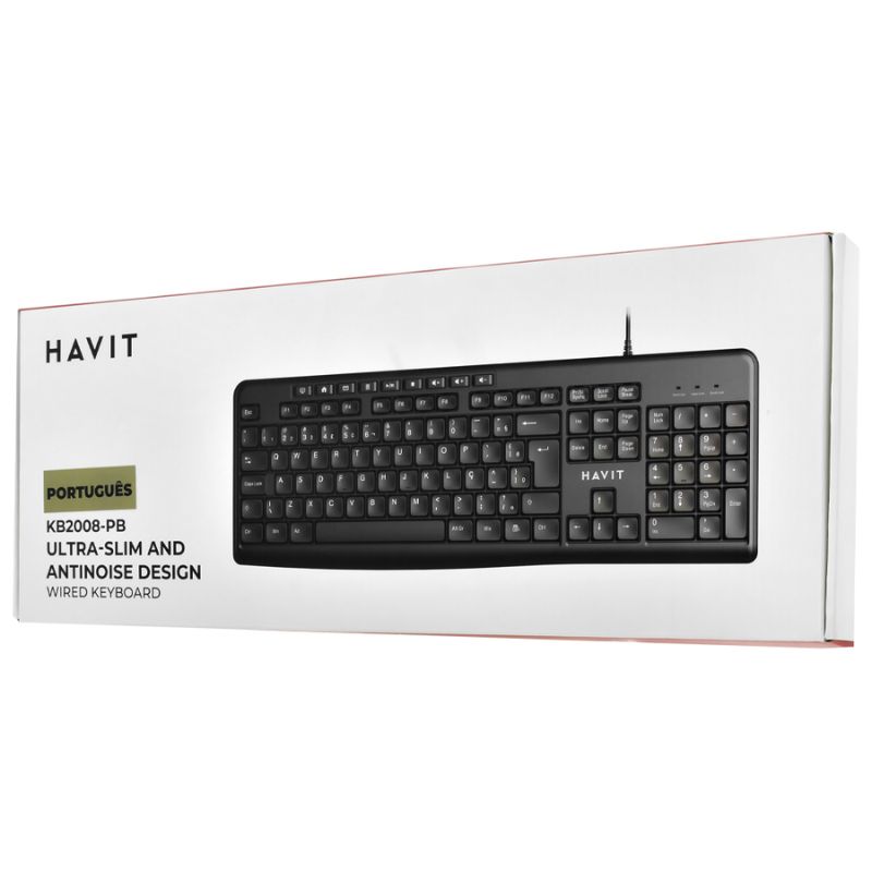 Teclado Havit Cable Portuges KB2008