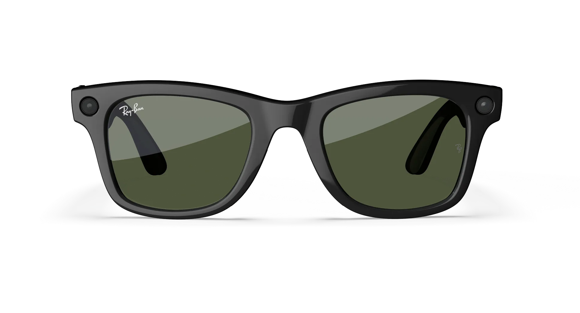 Lente Smart Ray-Ban Meta Wayfarer RE4008 Shiny Black /G15 Green