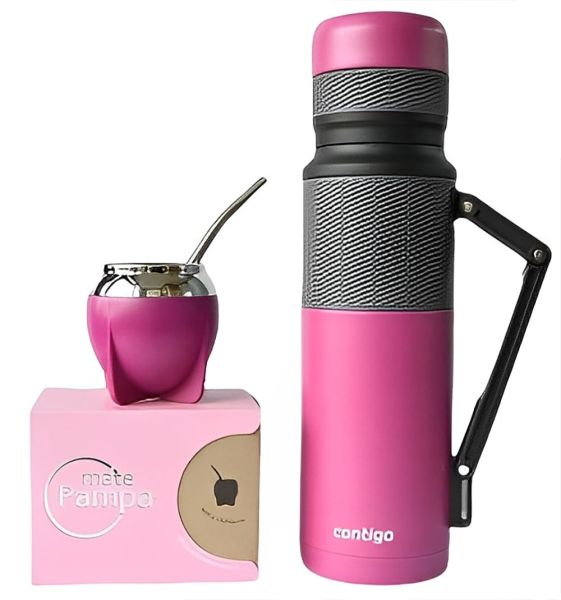 Kit Contigo Termo+Guampa+Bombilla Kit