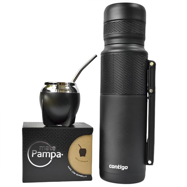 Kit Contigo Termo+Guampa+Bombilla Kit