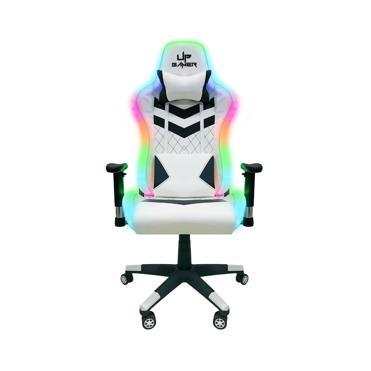 Silla  Gamer Blanca C/ Led