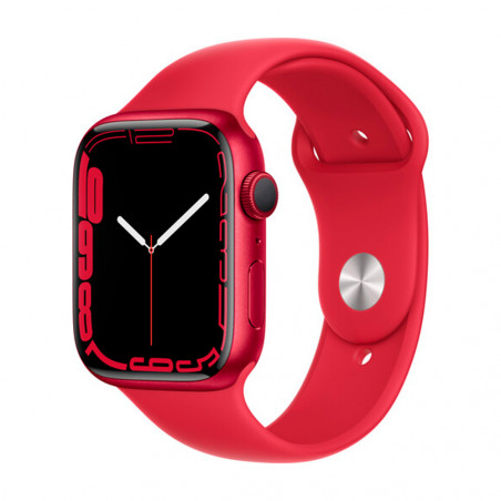 Apple Watch Series 7 45mm Red Product Mkn93ll/A Sport Band