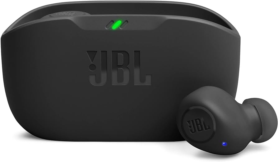 JBL Auriculares Inalámbricos TWS Bluetooth Negro y Rojo 21H C115