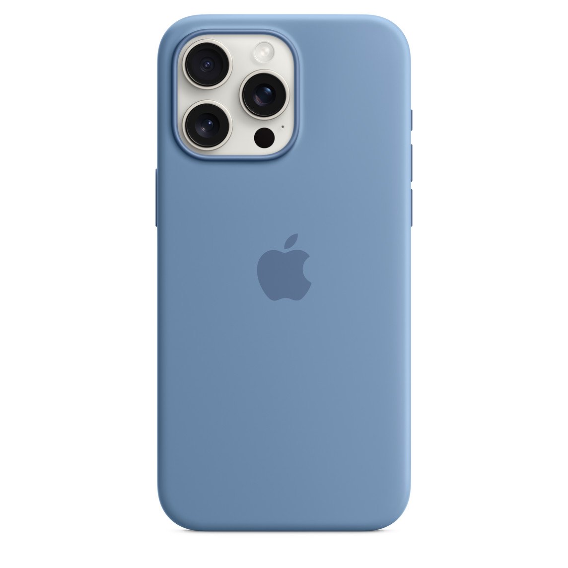 Silicone Case Magsafe iPhone 15 Pro Max Winter Blue