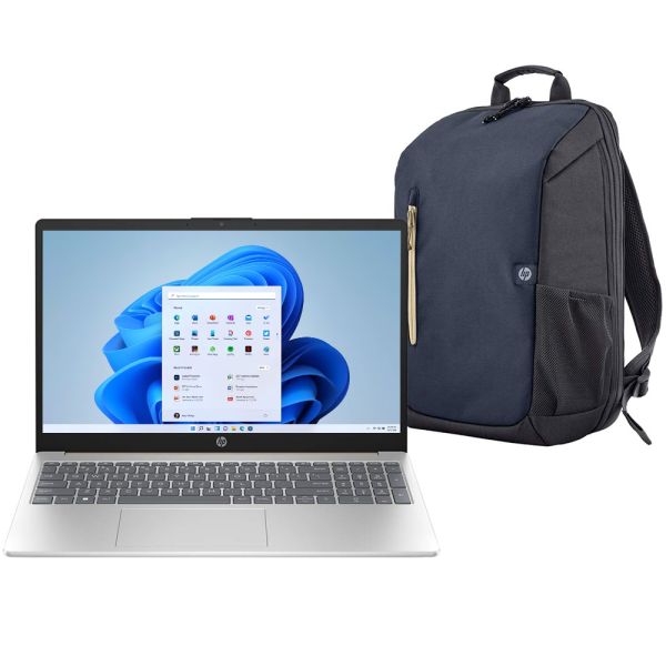 Notebook HP I3 1.8/8G/256SSD/W11H/15.6" FHD Dorado + Mochila 15-FD0002LA