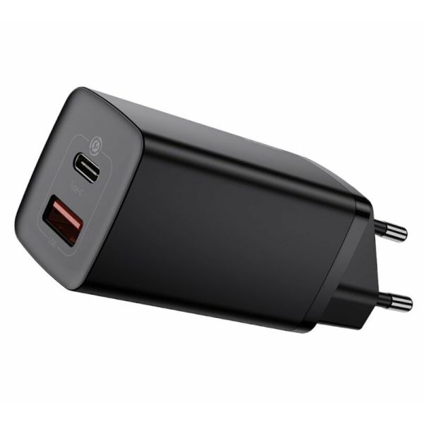 Adaptador De Carga Baseus 65W GaN2 Dual Usb + Usb-C CCGAN2L