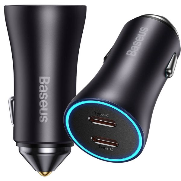 Cargador Para Auto Baseus 40W Dual Usb-C CGJP000013