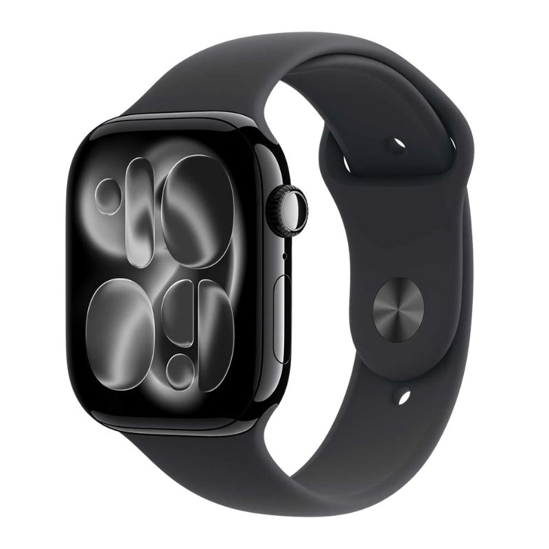 Apple Watch Series 11 46mm Jet Black Al Black Sport Band M/L MEUX4LW/A