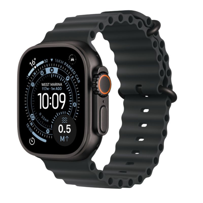 Apple Watch Ultra 3 49mm Ti Black Ocean Band Black MF0J4LW/A