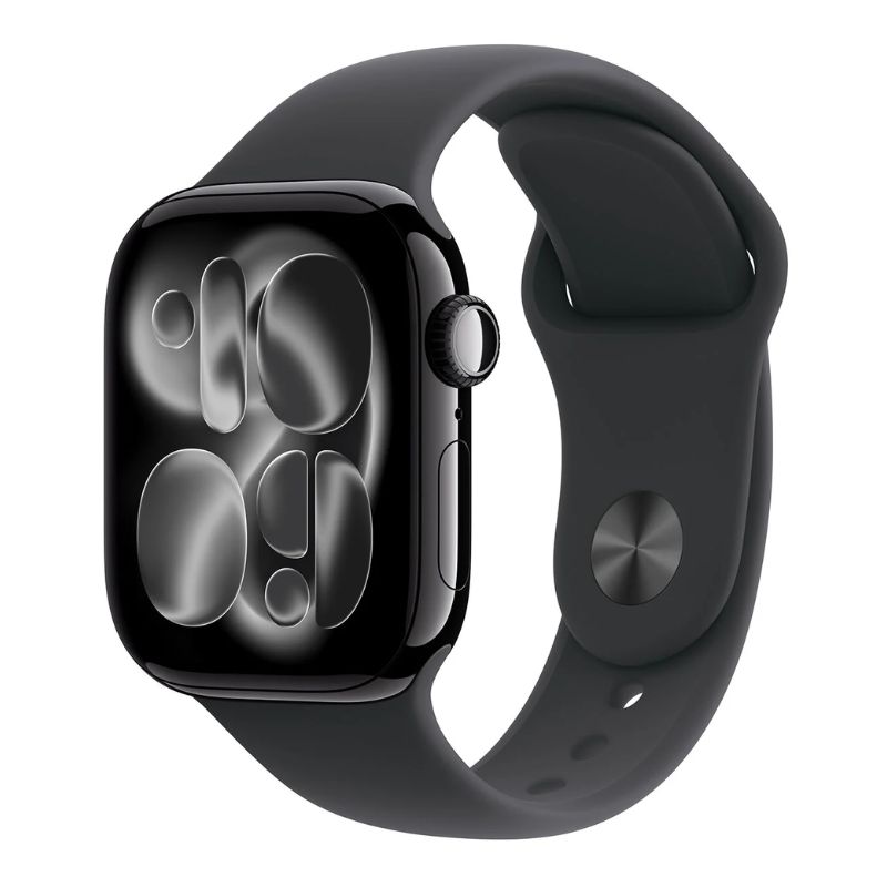 Apple Watch Series 11 42mm Jet Black Al Black Sport Band M/L MEQU4LW/A
