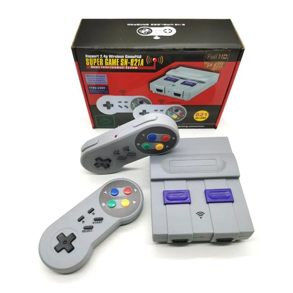 Consola Super Mini Classic Game Sn-02 821 Juegos