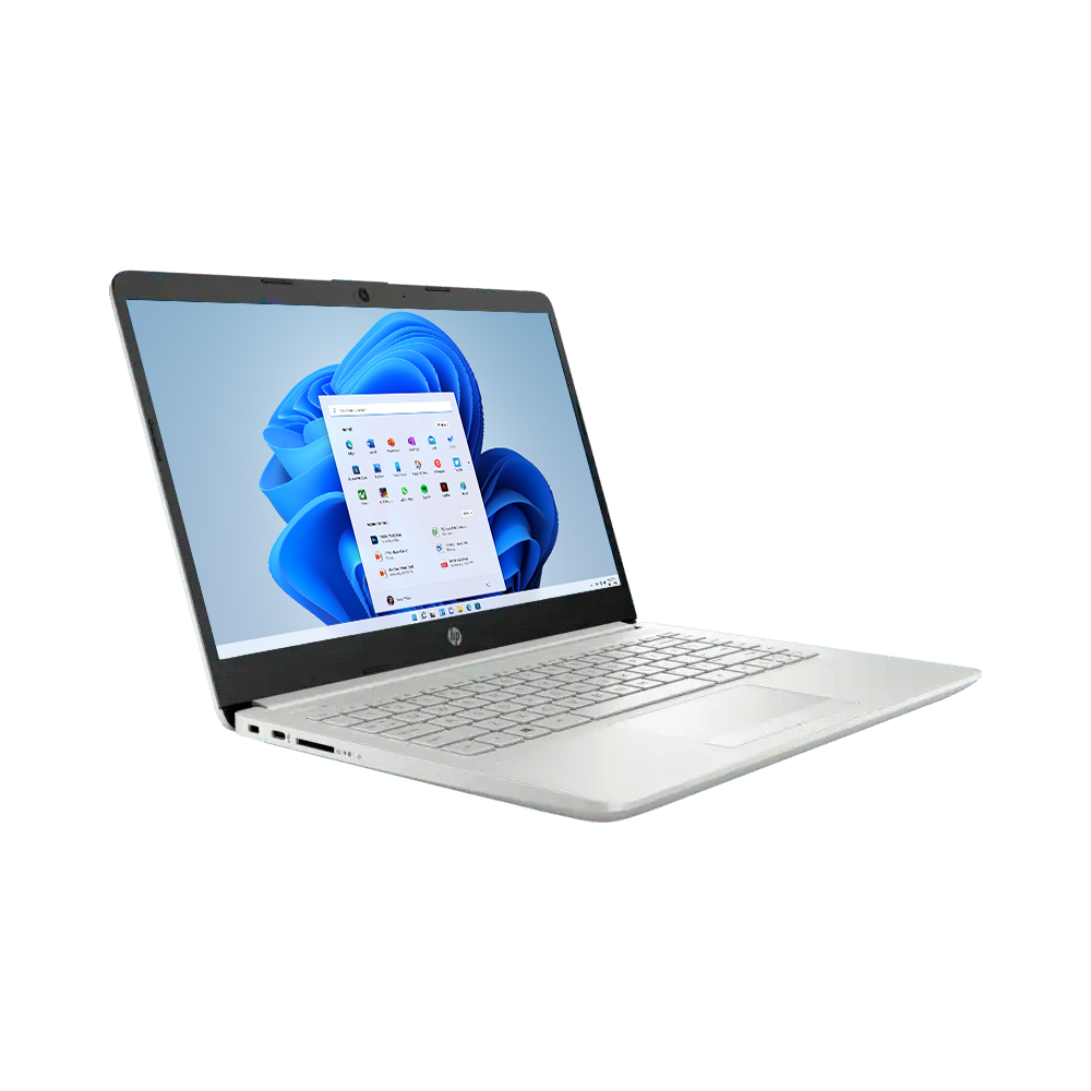 Notebook HP 14-CF2051LA CORE I3 2.1/4GB/256SSD +16GB Optane/W11H/14"HD/PLATA