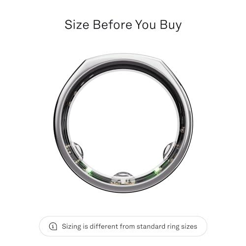 Anillo Smarth Oura Gen3 US8 Silver Hirizon