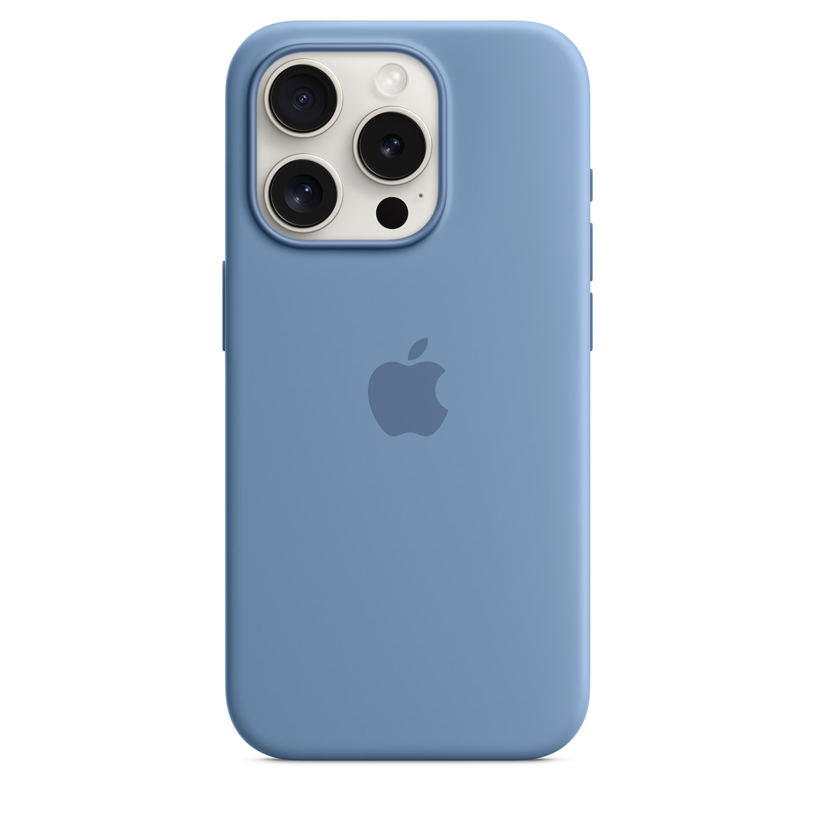 Silicone Case Magsafe iPhone 15 Pro Winter Blue