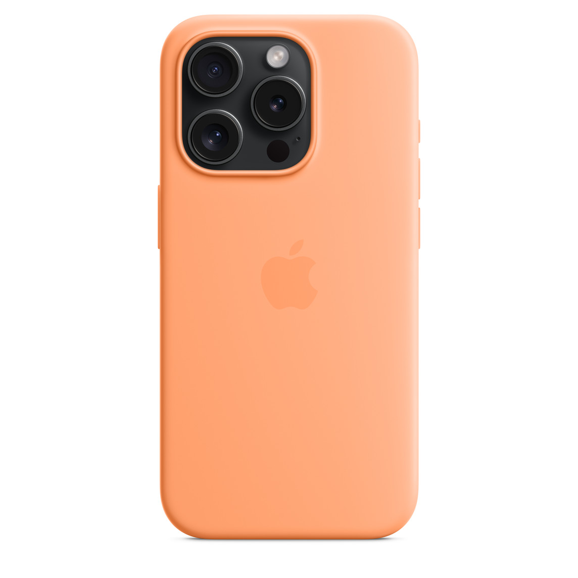 Silicone Case Magsafe iPhone 15 Pro Orange Sorbet