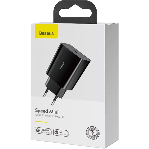 Adaptador De Carga Baseus Usb-C 20W Mini Speed CCFS-SN01