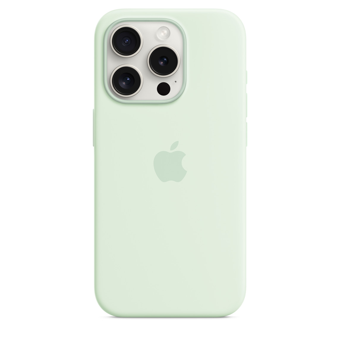 Silicone Case Magsafe iPhone 15 Pro Soft Mint