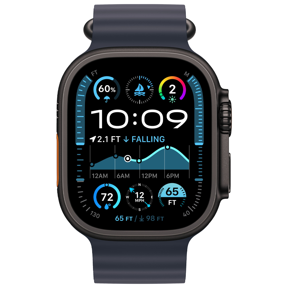 Apple Watch Ultra 2 49mm Black Ti Black Ocean Band MYTC3LW/A