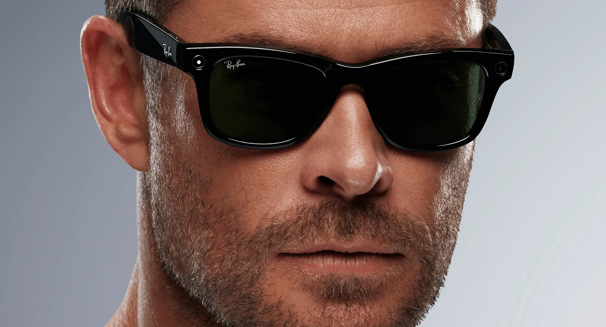 Lente Smart Ray-Ban Meta Wayfarer RE4008 Shiny Black /G15 Green